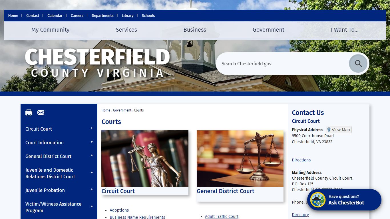 Courts | Chesterfield County, VA